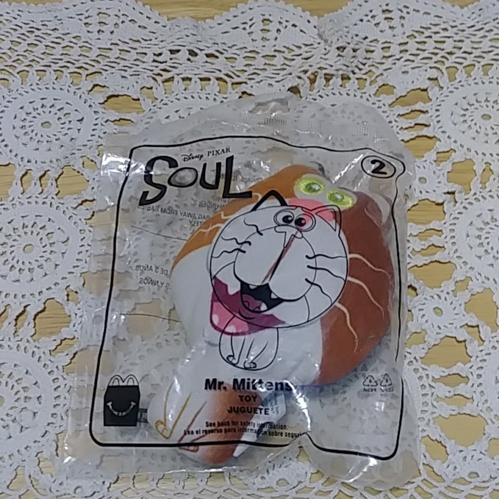 McDonald's Disney Pixar Soul #2 Happy Meal Toy Mr. Mittens figure